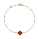 VanCleef VCA Mini Size one-Clover Bracelet - 图片 4