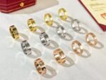 Cartier LOVE Series Rings For Men&Women 18K Gold-plated - 图片 5