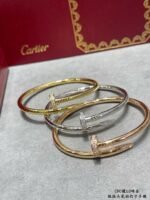 Cariter Nail Bangle Bracelet 1:1 Best Quality 18K Gold_Plated - 图片 9