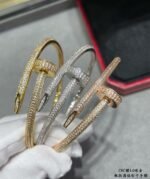 Cariter Nail Bangle Bracelet 1:1 Best Quality 18K Gold_Plated - 图片 12
