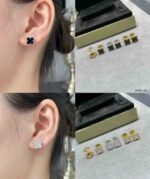 VanCleef VCA Luxury mini size Earrings Yellow gold/Rose gold/White gold, 1:1 CNC Top Version