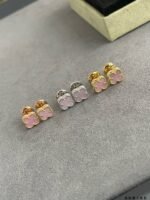 VanCleef VCA Luxury mini size Earrings Yellow gold/Rose gold/White gold, 1:1 CNC Top Version - 图片 5