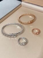 BVL**RI 宝格* Serpenti Viper 灵蛇手镯 Bracelet Top Grade Version CNC Craftmanship Diamond - 图片 7