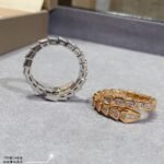 BVL**RI 宝格* Serpenti Viper 灵蛇戒指 Rings Top Grade Version CNC Craftmanship Diamond - 图片 17
