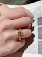 BVL**RI 宝格* Serpenti Viper 灵蛇戒指 Rings Top Grade Version CNC Craftmanship Diamond - 图片 7