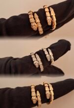 BVL**RI 宝格* Serpenti Viper 灵蛇戒指 Rings Top Grade Version CNC Craftmanship Diamond - 图片 2