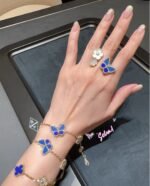 V*A Butterfly Bracelet/Rings 青金石蝴蝶手链/戒指 - 图片 3