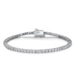 KK Jewelry Mossanite/顶级莫桑钻 Tennis Bracelet 925-Silver/925纯银 For Men/Women