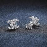 KK Jewelry Moissanite/顶级莫桑钻 D色 color VVS1纯净度 Double-C Earrings 925 Silver/925纯银 - 图片 3