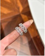 KK Jewelry Moissnaite莫桑钻 D color VVS1 蕾丝七钻/Diamond Rings/戒指 925 Silver/银 - 图片 3
