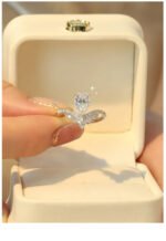 KK Jewelry Moissnaite莫桑钻 顶级D色 color VVS1纯净度 Rings/戒指 925-Silver/纯银 - 图片 3