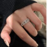 KK Jewelry Moissnaite莫桑钻 D color VVS1 蕾丝七钻/Diamond Rings/戒指 925 Silver/银