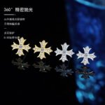 KK Jewelry Moissnaite/莫桑钻 D color VVS1 Diamond Earrings/耳钉 925 Silver/925银