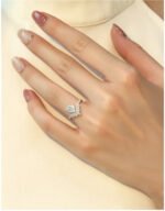 KK Jewelry Moissnaite莫桑钻 顶级D色 color VVS1纯净度 Rings/戒指 925-Silver/纯银 - 图片 5