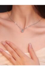 KK Jewelry Moissnaite/莫桑钻 Italian Craft Starry Chain/意大利手工满天星链 Necklace/项链 925Silver/925银 - 图片 4