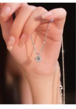 KK Jewelry Moissnaite/莫桑钻 Italian Craft Starry Chain/意大利手工满天星链 Necklace/项链 925Silver/925银 - 图片 6