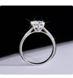 KK Jewelry Moissnaite莫桑钻 顶级D色 color VVS1纯净度 Tiffany Rings/戒指 925-silver/银 - 图片 3